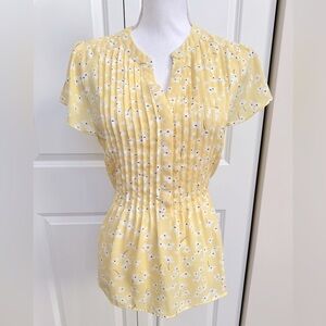 Ann Taylor - Back Tie Pleated Blouse (medium)